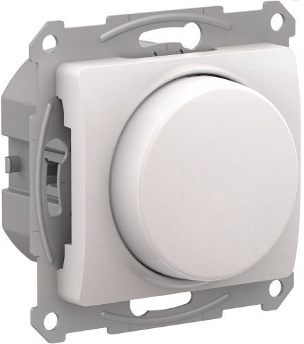 Светорегулятор поворотно-нажимной без рамки Systeme Electric Glossa 5-315Вт перламутр картинка